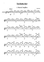 Two Etudes for Guitar Solo